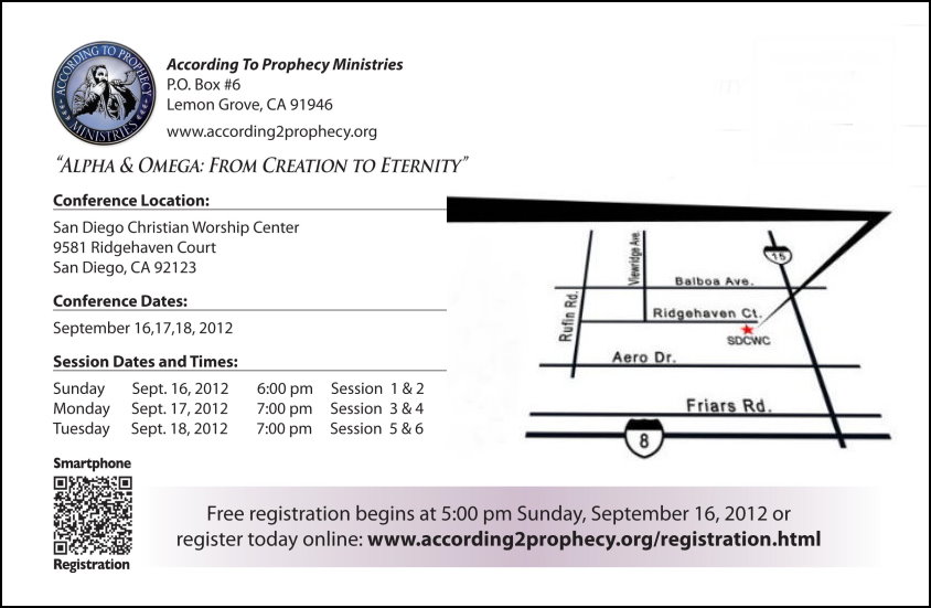2012 According To Prophecy Ministries West Coast Bible Prophecy Conference