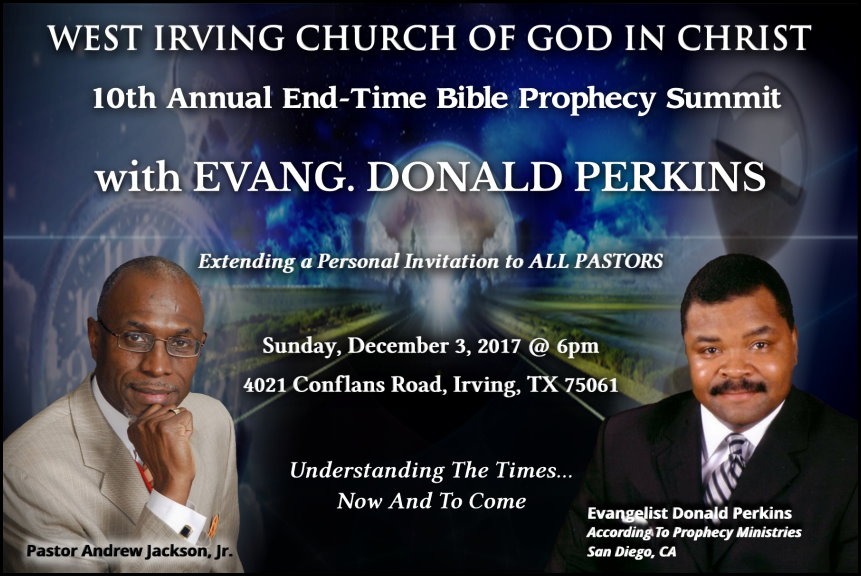 10th Annual West Irving COGIC Bible Prophecy Conference