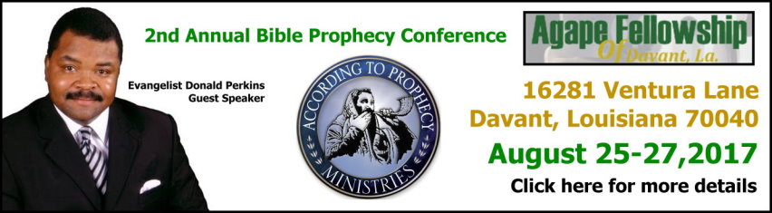 Agape Fellowship Bible Prophecy Conference