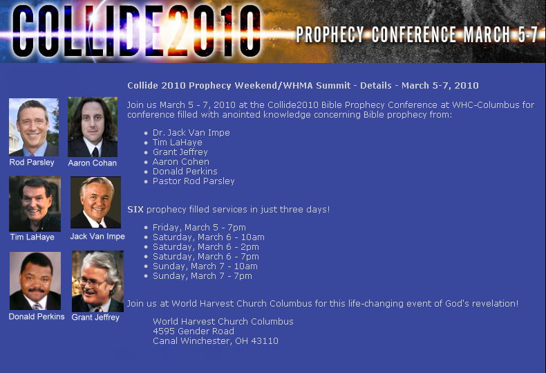 Rod Parsley 2010 Collide Bible Prophecy Conference