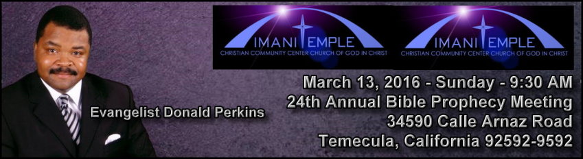 24 Annual Bible Prophecy Meeting - Imani Temple COGIC