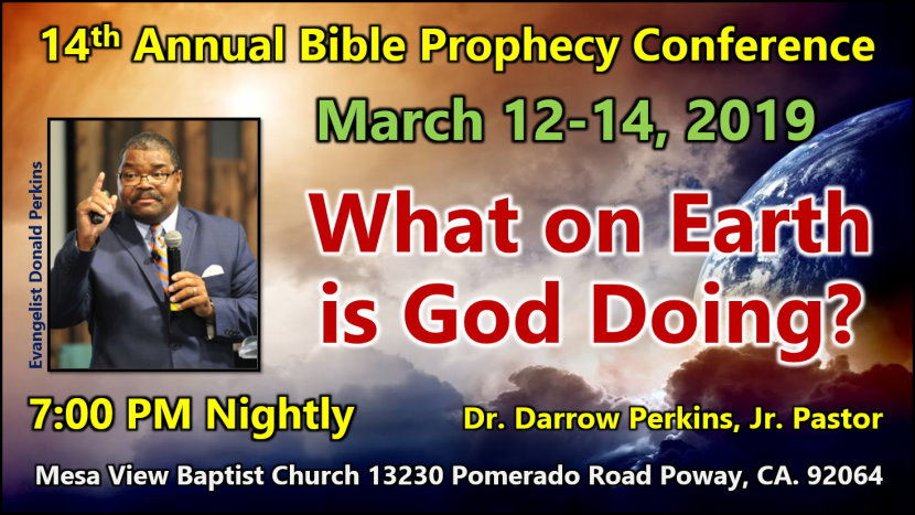 2019 Mesa View Baptist Church Bible Prophecy Conference