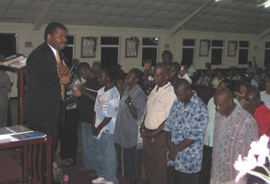 Altar Call in Port of Spain Trinidad