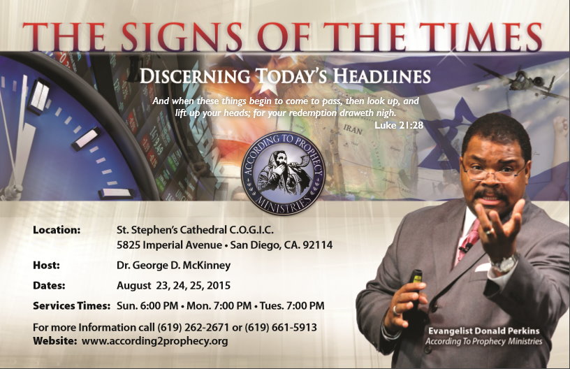 St. Stephens C.O.G.I.C. Bible Prophecy Conference