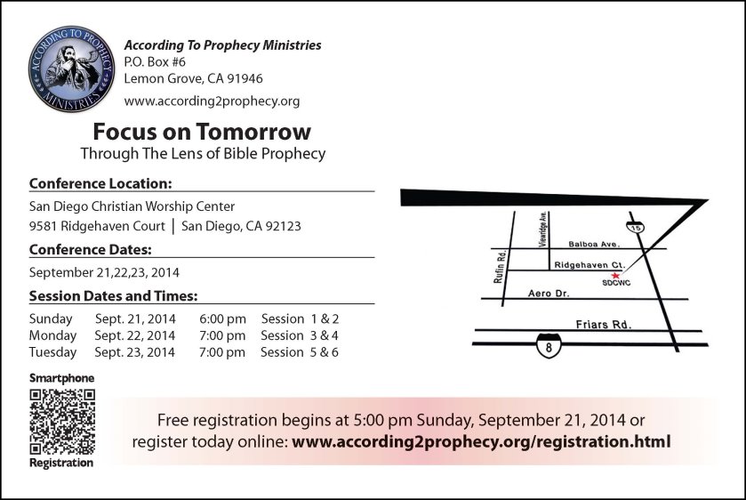 2014 According To Prophecy Ministries West Coast Bible Prophecy Conference
