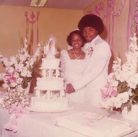 Donald & Marie Perkins on their wedding day