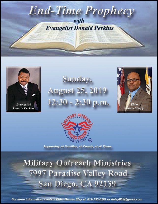 2019 Military Outreach Ministries Bible Prophecy Meeting